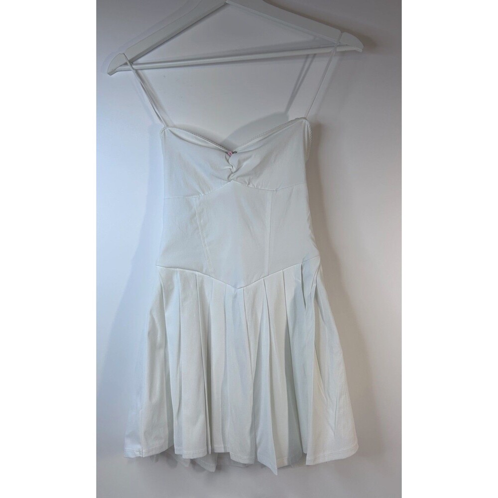 garage Bow Sweetheart Mini Dress White Size XS NWT - Picture 2 of 13